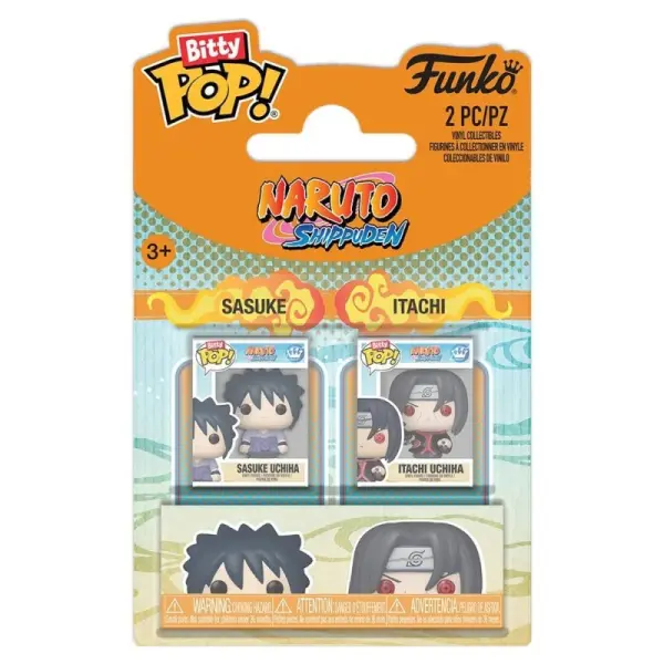 Naruto - Pack 2 figurines Bitty POP! Sasuke & Itachi 2 cm