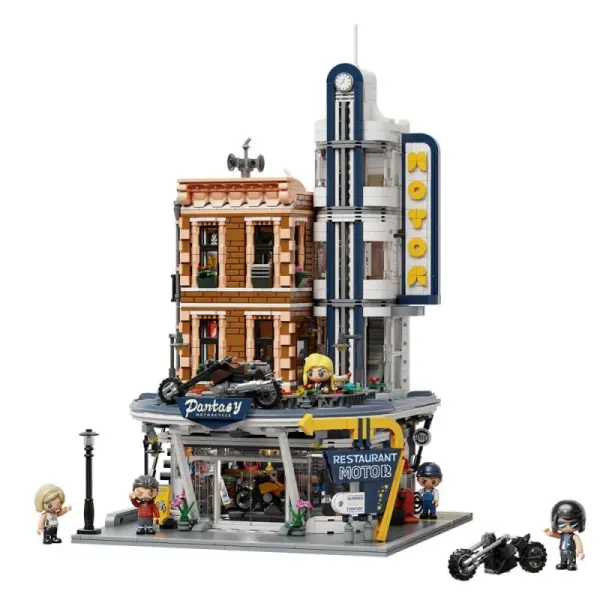 Pantasy Original - Jeu de construction Motorcycle Restaurant