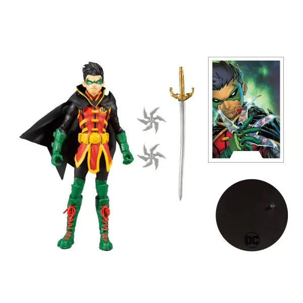 DAMIAN WAYNE ROBIN DC MULTIVERSE FIGURINE 18 CM